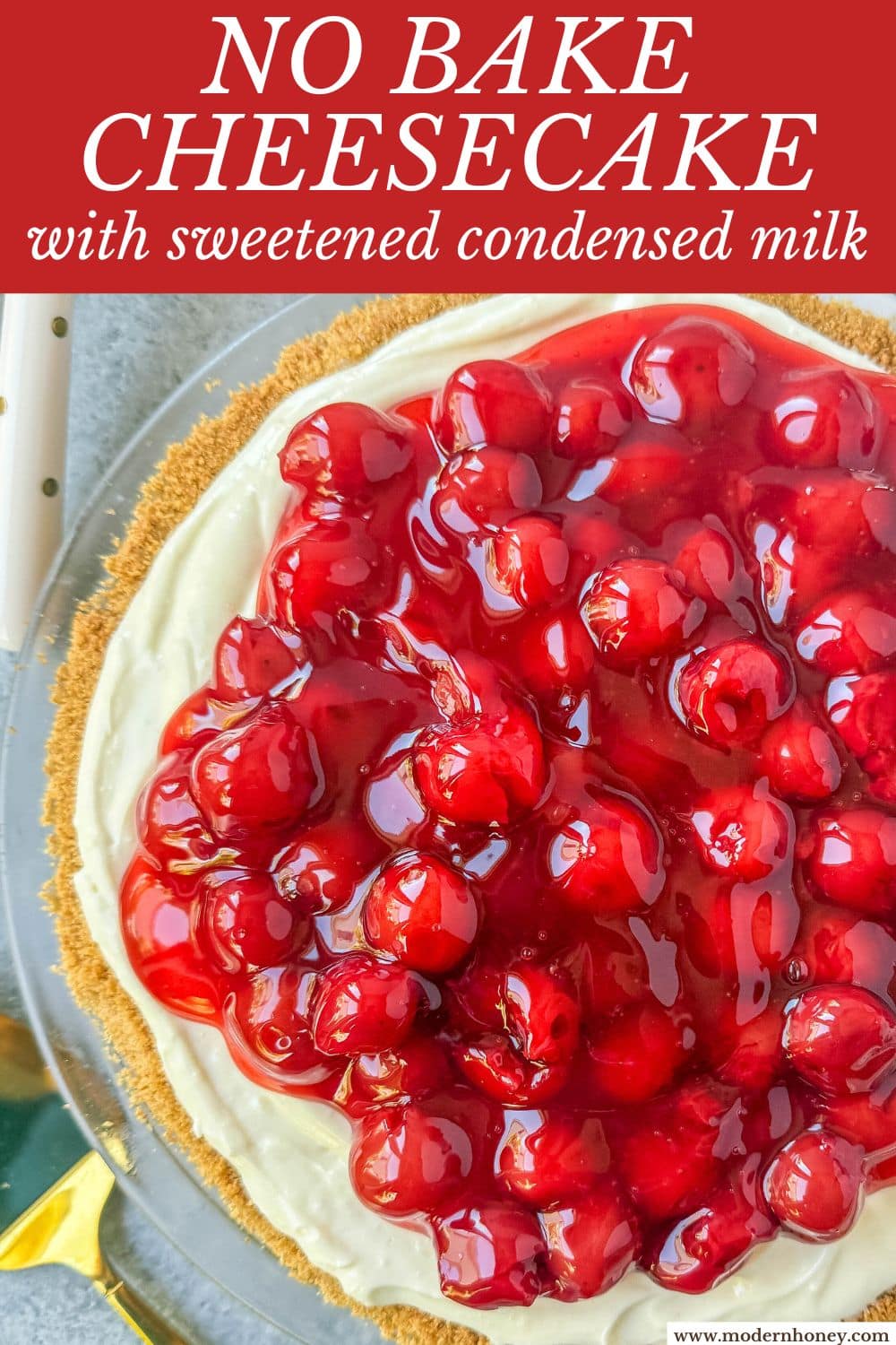 This easy No-Bake Cheesecake Recipe is made with a luscious filling made with sweetened condensed milk, cream cheese, and lemon juice, all piled onto a homemade graham cracker crust. This No Bake Cheesecake with sweetened condensed milk is perfect for when you want an effortless dessert that is easy to whip up and always a crowd pleaser.